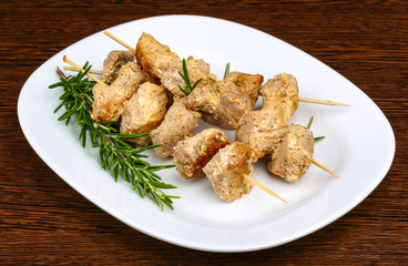 Chicken skewers