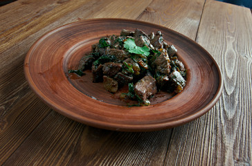 Appetizer beef liver