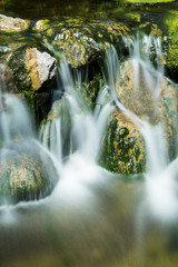 Obraz premium Wasserfall Gebirgsbach