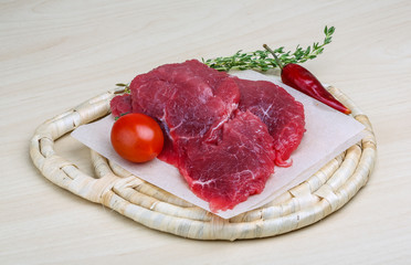 Raw beef