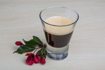 Espresso served flower