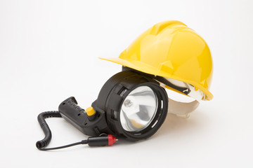 Construction hat on a white background.