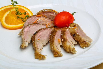 Roasted duck breast