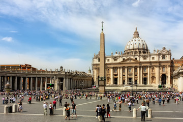 st peter-petersdom rom vatikan Papst - obrazy, fototapety, plakaty