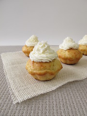 Kokos Cupcakes mit Sahnehaube