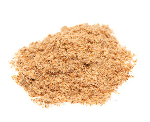 Powdered spice isolated on white background