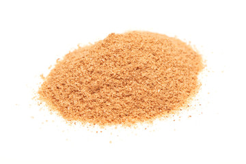 Powdered spice isolated on white background