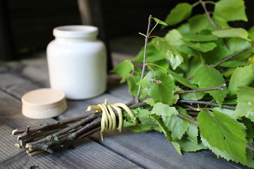 Traditional sauna and whisk called 