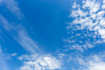 Fototapeta na wymiar cloud in the blue sky abstract background