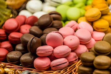 colourful food market impressions in barcelona spain