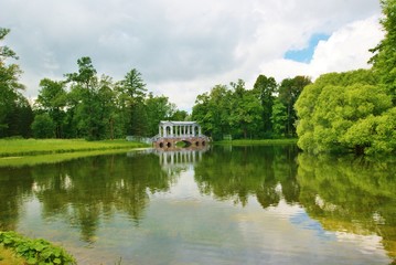 Fototapeta premium Мраморный мост царскосельский парк