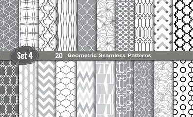 Geometric Seamless Patterns., pattern swatches included for illustrator user, pattern swatches included in file, for your convenient use.