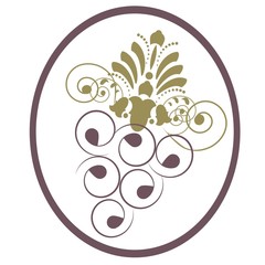 GRAPE SYMBOL illustration vector