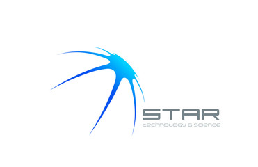 Abstract Star logo design vector template. Satellite icon...Futu © sellingpix