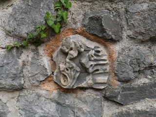 Very old carving on the temple, India