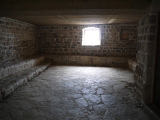 interior of the empty room  in old building