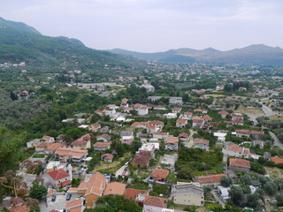 Fototapeta na wymiar panoramic cityscape of Bar, Montenegro.