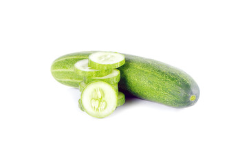 cucumber on white background