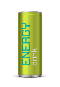 Vector illustration of energy drink can