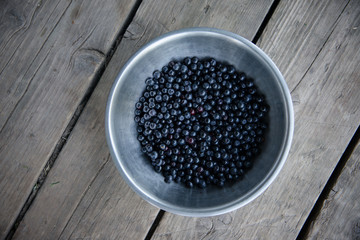 bowl with blueberries