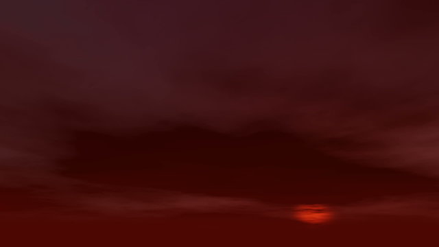 motion of red dark evening sky clouds backrounds
