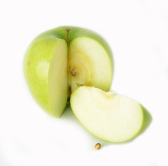 apple and piece of apple