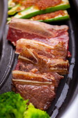 Barbecue and hot pot together