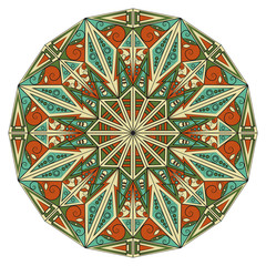 Round ethnic pattern