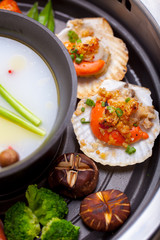 Barbecue and hot pot together