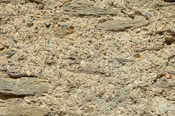 Traditional stonework in French village