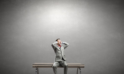 Obraz premium Can not hear it anymore