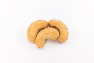 Cashews Nut on white background.