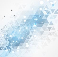Abstract tech background. Futuristic technology interface. Vector