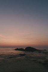 Fototapeta na wymiar Sunset over the coast in Thailand