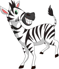 Fototapeta na wymiar cute zebra cartoon