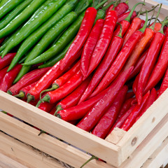 Chili Peppers in basket
