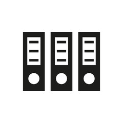 The archive folder icon. Document and data, portfolio, office symbol. Flat