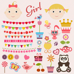 Scrapbook girl set