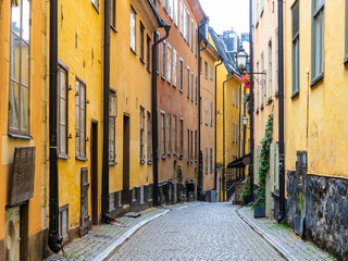 The street in the Old City. Stockholm, Sweden