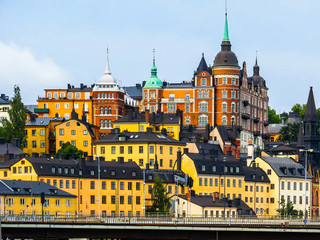 Fototapeta na wymiar View of the Mariaberget, Sodermalm, Stockholm