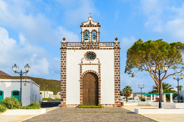 Beautiful old church in Guatiza village, Lanzarote, Canary Islands, Spain © pkazmierczak