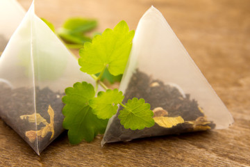 Teabags with melissa (mint)