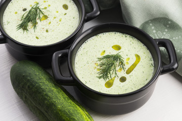 Tarator, bulgarian sour milk soup