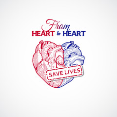 Fototapeta premium Icon for blood donation station