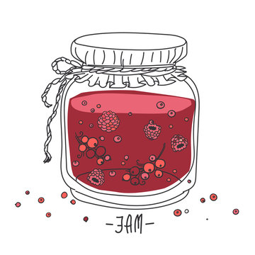 recommend clip art: cartoon jam jar