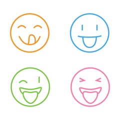 Smile faces. Smile icon. Vector.