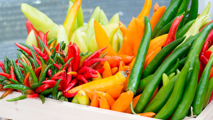 Chili Peppers in basket