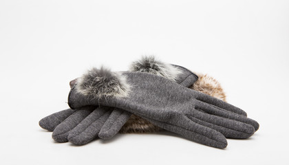 gloves isolated on a white