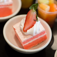 Cocktail party with variety of desserts and food