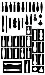 vector graphic of shadow of grips